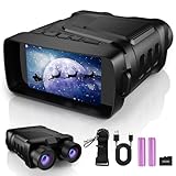 GOYOJO Infrared Night Vision Binoculars, Night Vision Goggles, 3.2'' HD Screen with 10X Digital Zoom, Portable NVG Goggles with 32GB Card to Save Photos and Videos for Hunting Camping