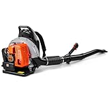 HTK 63 CC Gas Backpack Leaf Blower - 2-Stroke Engine, High-Velocity 665 CFM, Ergonomic Design, Low Vibration, and Cruise Control for Effortless Yard Mastery All Year Round