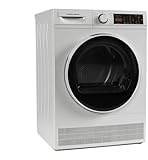 Hamilton Beach Electric Fullsize Ventless Laundry Clothes Dryer, 4 cu. ft. Capacity, with Stainless Steel Tub, Easy Control, 4 Automatic Drying Modes, Apartments, Houses, 24-Inch Width, White