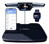 Homerz Smart Scale Pro, 56 Body Measurements Body Fat Scale, FSA/HSA Eligible, Digital Body Weight Scale, 8-Electrode, Dual Frequency, BMI, Muscle Mass, WiFi/Bluetooth, APP/TFT Display (Black)