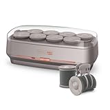 INFINITIPRO BY CONAIR Ceramic Flocked Hot Rollers for Long, Medium, and All Hair - Hair Curler - Hair Roller Clips Included - 2 inch Rollers