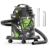 InoKraft Ash Vacuum for Pellet Stoves, 1200W 5 Gallon, No Clogs, with HEPA & Fiberglass Filters, 6.56ft Hose Ash Vac for Fireplaces, Pellet Grill, and Log Burners