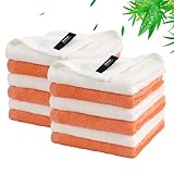 JEFFSUN Extra Large Wash Cloths 12 Pack, 13x13 inch White Face Towels for Sensitive Skin, Super Soft and Skin Friendly Bath Washcloths for Face and Body, Easy to Clean Quick Dry Face Cloths