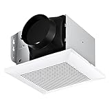 JOEAONZ Bathroom Fan 110 CFM Very Quiet with Matel Housing, Ceiling Mount Exhaust Ventilation Fan Large Air-flow Capacity, Energy-Saving Household Bath Vent Fan, White Plastic Grille