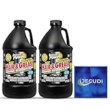 Jecudi Hair & Grease Drain Cleaner – Clog Remover for Drains – Liquid & Fast Acting Drain Cleaner - Safe Drain Cleaner for Pipes – Drain Cleaner for Home Plumbing – with Microfiber Cleaning Towel