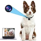 KinetCam Cat Camera Collar,No APP No WiFi Needed Cordless Cat Collar Camera with Video Record, M-Size Collar for Dogs/Big Cats,Pet Collar Camera Outdoor,Camera for Cat Collar(NO SD Card Included)