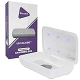 Kleams UV Light Sanitizer Box – Next-Gen Portable UV-C Light Cell Phone Sanitizer and Charger Box – Disinfects in Minutes – Ultraviolet Light UV Sterilizer Box for Toothbrush, Pacifier, Makeup, Keys