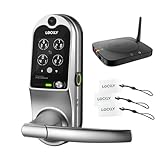 Lockly Smart Lock Vision Latch Full HD Video Camera Doorbell Fingerprint Keyless Entry Door Lock Keypad Secure Scan APP Control RFID Card with WiFi Hub - PGD698LLSN