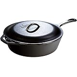 Lodge® L10CF3 5 Quart Cast Iron Deep Skillet with Lid