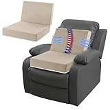 MABOZOO Recliner Cushions Set for Elderly, Extra Large Non-Slip Seat Cushion with Lumbar Support， Seat Cushions for Recliner Chair Elderly Rest and Back Support