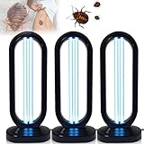 MAOWAPLG Lumivyx Haloclean UV, Multi-Function Haloclean, Cleans The Bedroom and Provides Lighting, Spaces up to 430 Square, for Home School (3, Black)