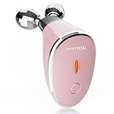 MCSYPOAL Microcurrent-Facial-Device, Microcurrent Facial Massager, Face Roller Face Massager for Skin Care at Home, Rose Gold