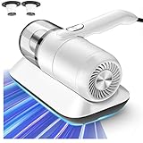 Masterhome Mattress Vacuum Cleaner, UV Bed Vacuum Cleaner，12KPa Powerful Suction with HEPA, Handheld Mattress Deep Cleaner Effectively Clean Up Bed, Mattresses, Pillows, Sofa, Carpets