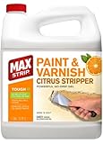 Max Strip Paint & Varnish Citrus Stripper - 1 GALLON - Strips Multiple Layers - Removes Latex and Oil Based Paints - No Methylene Chloride No NMP Powerful No Drip Gel Formula