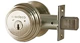 Medeco 11TR50319 Maxum Residential Single Cylinder Deadbolt, Satin Nickel, High Security Restricted M3 Keyway, Keyed Different