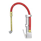 Milton S-506 Original Service Station Tire Inflator and Air Pressure Gauge, Dual Head Chuck, 1/4
