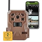 Moultrie Edge Cellular Trail Camera -Auto Connect - Nationwide Coverage - 720p Video with Audio - Built in Memory - Cloud Storage - 80 ft Low Glow IR LED Flash