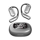 NUPLEA Intelligent Touch Screen Open Ear Bluetooth 5.4 Headphones 2024 New Over The Ear Bluetooth Earbuds with Earhooks Sport Headsets IPX7 Waterproof Earphones for Running Workout