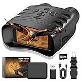 Night Vision Goggles 4K 36MP FHD Binoculars Infrared for Adults Millitary, 3'' Large Screen Digital Night Vision for Viewing in 100% Darkness, Free 32GB Memory Card for Photo and Video Storage