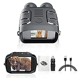 Night Vision Goggles, R18 Digital Night Vision Binoculars for Total Dark, 2.4'' 1080p Photo & Video Infrared Night Vision Scope for Hunting Travel Surveillance