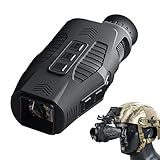 Night Vision Goggles,1080P Infrared Digital Night Vision Monocular, 5X Digital Zoom 300m Full Dark Viewing Distance, Photos & Videos, for Hunting,Camping,Travel