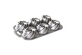 Nordic Ware Heritage Bundtlette Cake Pan, Metallic, Silver