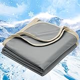 PHF Double Cooling Blanket for Hot Sleepers King Size, Arc-Chill Q-Max>0.5 with Double Cooling, Summer Blanket Absorbs Heat to Keep Cool All Night for Night Sweats (Charcoal Grey, 108''x90'')