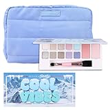 Petite N Pretty Cool Vibes Beauty Makeup Set - Eyeshadow Palette & Makeup Bag - Beginner Gift Set for Girls, Kids, Teens, and Tweens