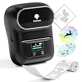 Phomemo M110 Label Makers - Barcode Label Printer Bluetooth Portable Thermal Printer for Small Business, Address, Logo, Clothing, Mailing, Sticker Printer for Phones & PC, Black