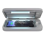 PhoneSoap Wireless UV Phone Sanitizer & Universal Phone Charger Box with Qi Charging | Patented & Clinically Proven 360-Degree UV-C Light Sanitizer | Disinfects and Charges All Phones (Gunmetal Grey)