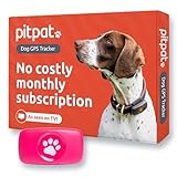 PitPat GPS Tracker for Dogs - No Subscription Fees - Suitable for All Dogs and Fits All Collars - Smart Activity Tracker, Satellite Tracking with Unlimited Range - 100% Waterproof Pet Tracker (Pink)