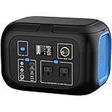 Portable Power Station 600W Power Bank 296Wh Solar Generator Lithium Battery Portable Generator Fast Charging with LED Light Battery Pack 9 Outputs Power Supply for Home Camping Emergency Backup