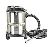 PowerSmith PAVC102 10 Amp 4 Gallon All-In-One Ash and Shop Vacuum/Blower with 10' Hose, Brush Nozzle, Pellet Stove , 16' Power Cord, 1 1/4" Adapter, and 2 Filters, Silver