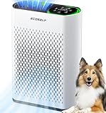 Powerful Air Purifiers for Home Large Room Up to 1400 Ft² with Air Quality Monitor 20dB Sleep Mode, Air Purifier for Bedroom Office Living Room for Pets, Dust Smoke PoIIen Dander Smell HAP602