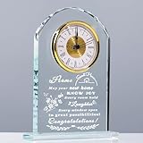 Qianwei House Warming Gifts New Home - Crystal Clock New Home Gifts for Home Decor with Led - Best Unique Housewarming Decor Gift Ideas for New House Homeowner Men Friend Family
