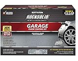 Rust-Oleum 293513 Rocksolid Polycuramine Garage Oil Floor Coating, 2.5 Car Kit, Gray, 180 Fl Oz (Pack of 1)