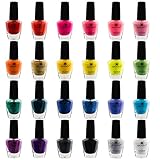 SHANY Cosmopolitan DIY Nail Polish set - Nail Lacquer Quick Dry, Full Size, Vibrant, Colorful, Trendy, Glitter, Glossy, Metallic, Matte Nail Art Nail Shades - 24 Colors Nail Polish Bulk
