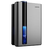 SIMSEN 95oz Dehumidifiers for Home, 800 sq ft Quiet Dehumidifier with Reusable Filter and Ionizer, Small Dehumidifier with Drain Hose, Dehumidifiers for Bedroom Bathroom Basements Closet RV