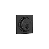 Schlage B60 N COL 622 Deadbolt with Collins Trim, Keyed 1 Side, Highest Residential Security, Matte Black, B60NCOL622