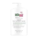 Sebamed Liquid Face and Body Wash For Sensitive Skin pH 5.5 Mild Gentle Hydrating Cleanser Hypoallergenic Dermatologist Recommended 33.8 Fluid Ounces (1 Liter) For Healthier Smoother Skin