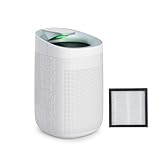 Sefaul 1000ml Air Dehumidifier with Air Purifying Function, WIFI Smart Remote Control, Auto Shut Off, 1-Pack Replacement True HEPA Filter, Ideal for Closet Bedroom or Bathroom at Home Q9-White