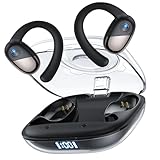 Selouj Open Ear Headphones, Bluetooth Headphones, Wireless Earbuds with Smart Digital Display, Premium Sound, IPX7 Waterproof, 30H Playtime, Ultra-Comfort, Lightweight, Wireless Headphones