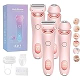 SilkGlide Pro Razor - Livora Silk Glide Pro Electric Shaver for Women, Wireless Bikini Trimmer for  , IPX7 Waterproof Wet & Dry, Epilator Painless for Sensitive Skin (Pink *2)