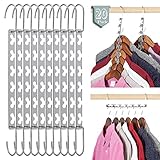 Smartor Closet Organizers and Storage - Metal Magic Hangers Space Saving Hangers Hold Up to 30lbs for Heavy Clothes, Heavy Duty Closet Hangers Organizer Space Saver Hangers Closet Organizers -20 Pack