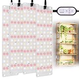 TONYFUL LED Grow Lights, 360 LEDs Plant Lights for Indoor Growing, 36W Premium Full Spectrum Grow Light with 4/8/12H Timer, 10 Dimmable Levels - Ideal for Indoor Growing (4Pcs)