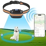 TTPet GPS Wireless Dog Fence, Compatible with iPhone Find My App, Electric Pet Containment System, Rainproof/Rechargeable Collar Receiver, Beep/Vibration/Shock Correction, Black