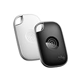 Tile by Life360 Pro (2024) - Powerful Bluetooth Tracker, Key Finder and Item Locator for Keys Bags, and More. Both iOS and Android Compatible. Phone Finder. 2-Pack (Black/White)