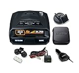 UNIDEN R4 Extreme Long-Range Laser/Radar Detector, Built-in GPS w/AUTO Mute Memory, Voice Alerts, & RDA-HDWKT Smart Hardwire Kit with Mute/Mark Button, LED Alert & Power LED