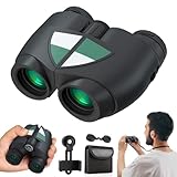 URBANCOAST 15x32 Compact Binoculars for Adults and Kids, High Power Lightweight Small Binoculars with Phone Adapter for Concert Cruise Ship Hiking Bird Watching Travel Safari Viewing Football Sports