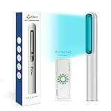 UV-C Light Sanitizer Wand - Powerful 253nm UV Light Rechargeable Handheld Ultraviolet Portable for Home, Office, Travel - Total Transparency UVC Test Card Included